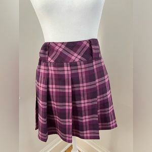 Plaid purple skirt